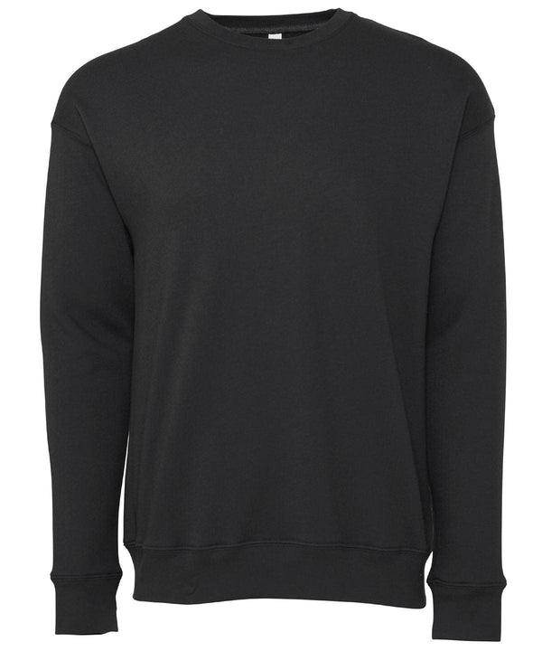 DTG Dark Grey - Unisex drop shoulder fleece Sweatshirts Bella Canvas Must Haves, New Colours For 2022, New Colours for 2023, Rebrandable, Sweatshirts, Working From Home Schoolwear Centres