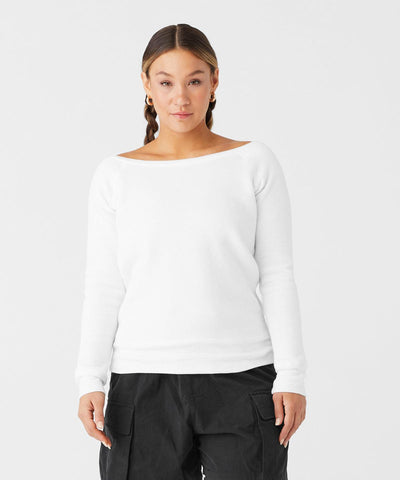 Charcoal-Black Triblend - Sponge fleece wide neck sweatshirt Sweatshirts Bella Canvas Must Haves, New Colours For 2022, Rebrandable, Sweatshirts, Women's Fashion Schoolwear Centres