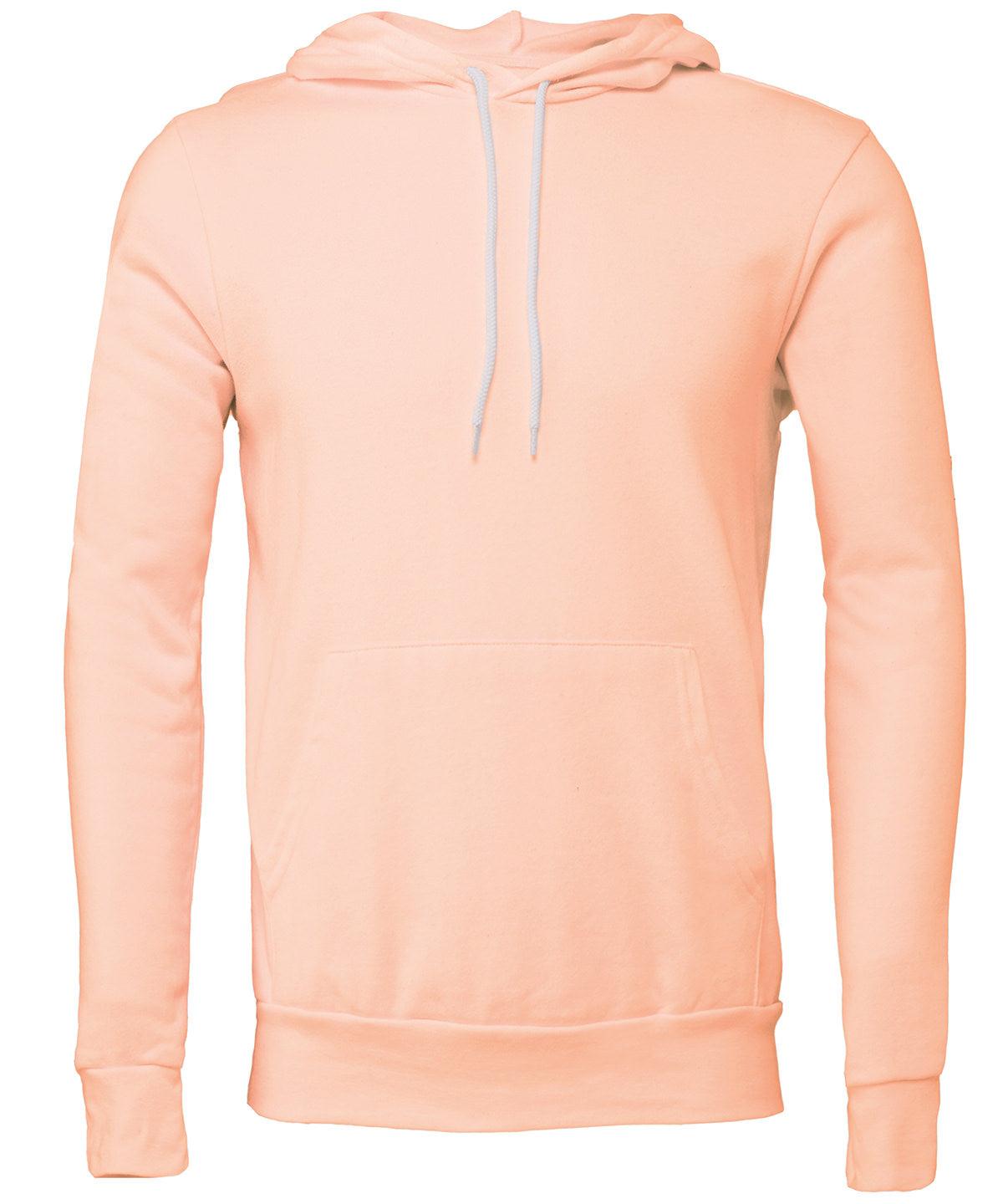 Peach - Unisex polycotton fleece pullover hoodie Hoodies Bella Canvas Hoodies, New Colours For 2022, Rebrandable Schoolwear Centres