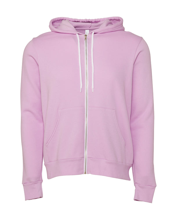 Lilac Unisex polycotton fleece full zip hoodie Schoolwear Centres