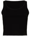 Black - Women's polycotton crop top Vests Bella Canvas Cropped, Rebrandable, T-Shirts & Vests, Women's Fashion Schoolwear Centres