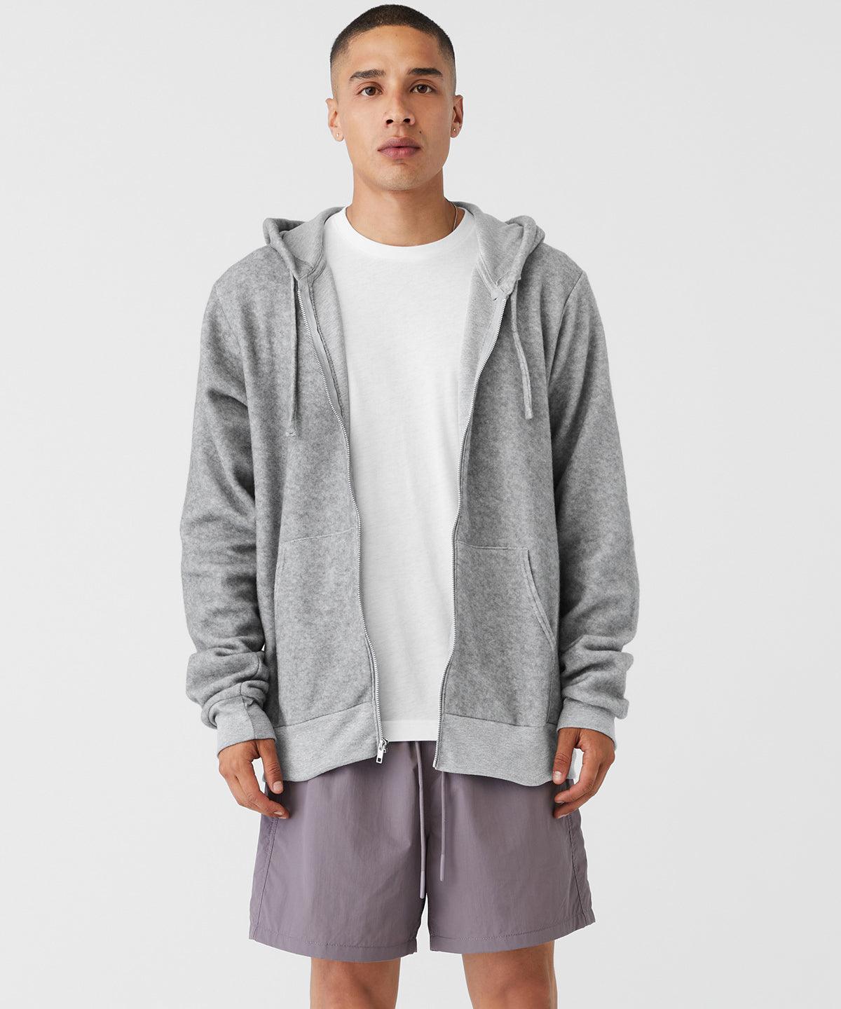 Heather Slate - Unisex sueded fleece full-zip hoodie Hoodies Bella Canvas Hoodies, Luxe Streetwear, Merch, Must Haves, Street Casual Schoolwear Centres