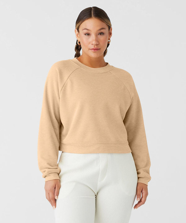 Heather Sand Dune - Women's raglan pullover fleece Sweatshirts Bella Canvas Street Casual, Sweatshirts Schoolwear Centres