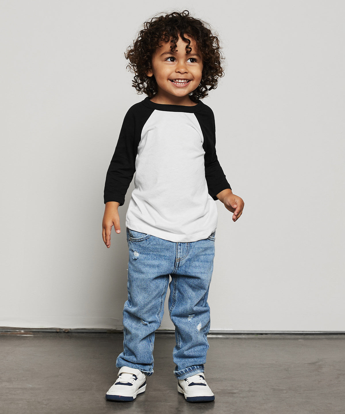 Toddler ¾ sleeve baseball tee