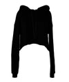 Women's cropped fleece hoodie