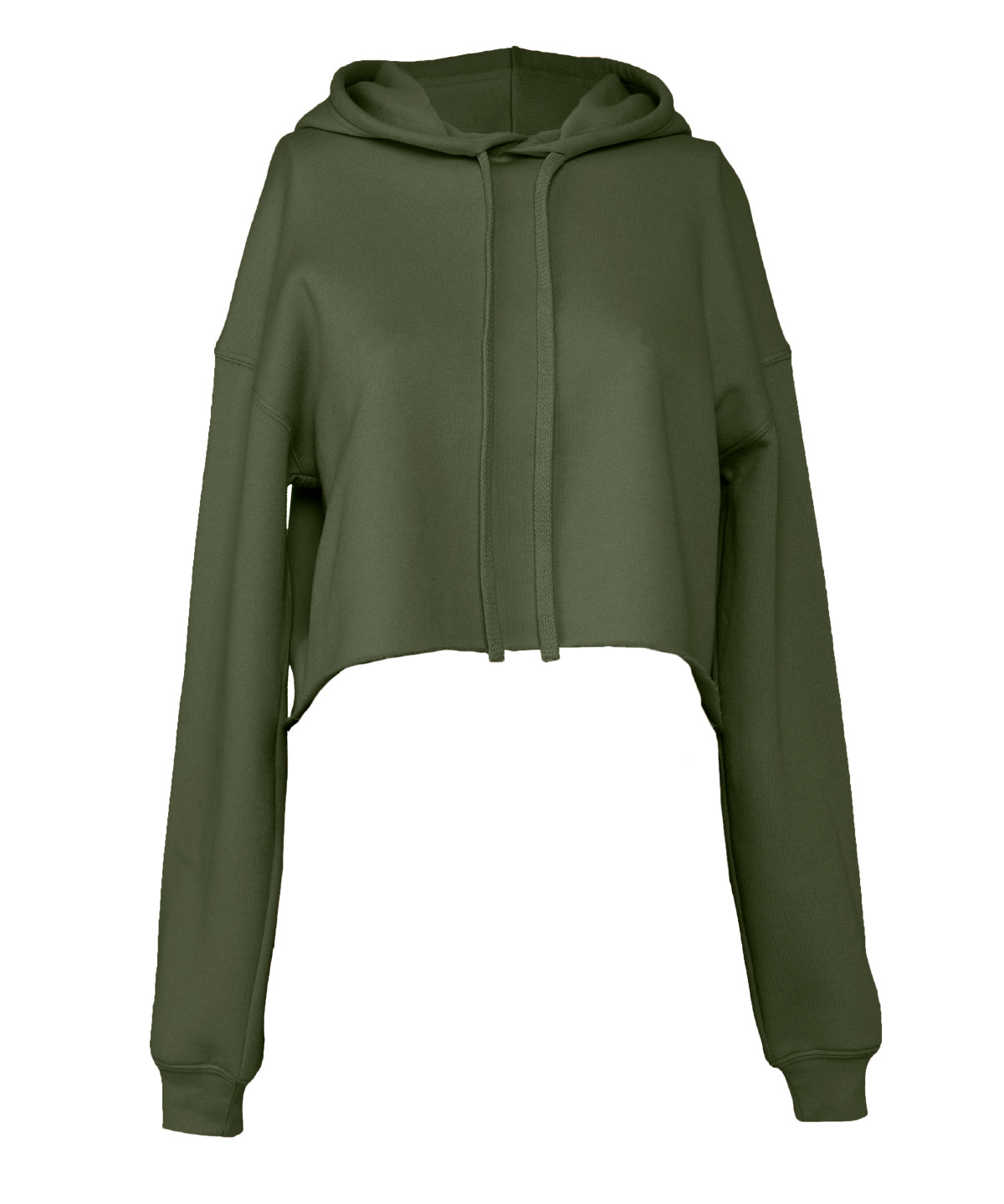 Women's cropped fleece hoodie