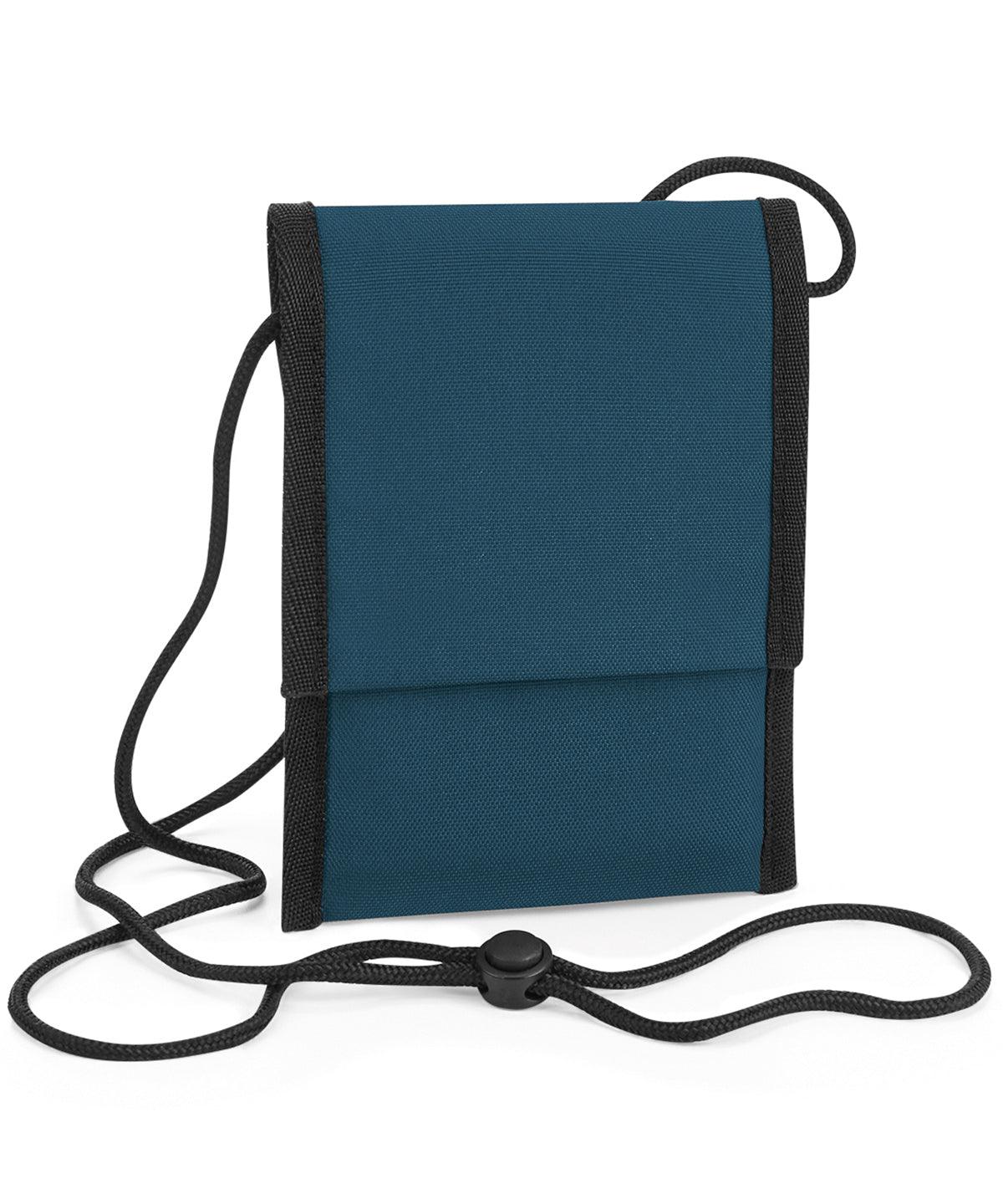 Petrol - Recycled cross body pouch Bags Bagbase Bags & Luggage, New For 2021, New Styles For 2021, Organic & Conscious, Rebrandable, Recycled Schoolwear Centres