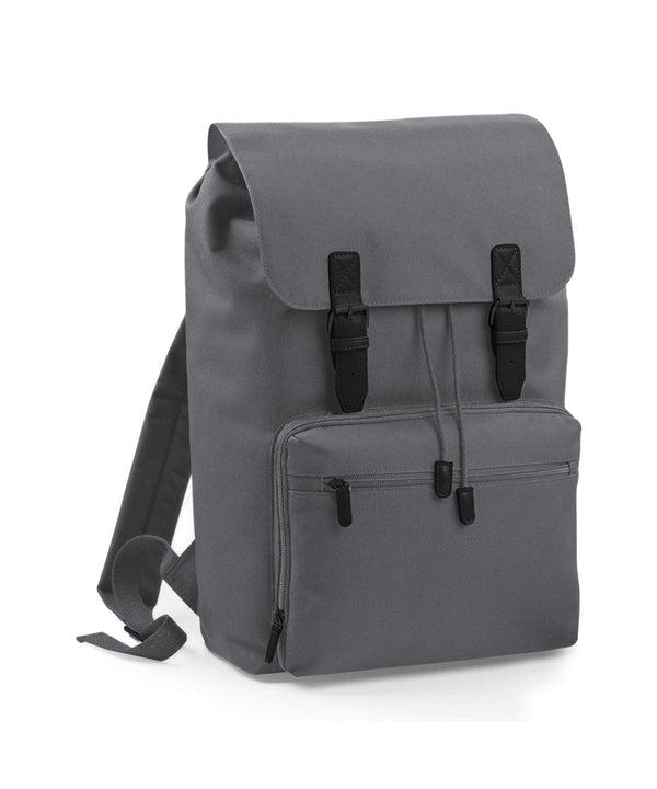 Graphite Grey/Black - Vintage laptop backpack Bags Bagbase Bags & Luggage, Must Haves, Rebrandable Schoolwear Centres