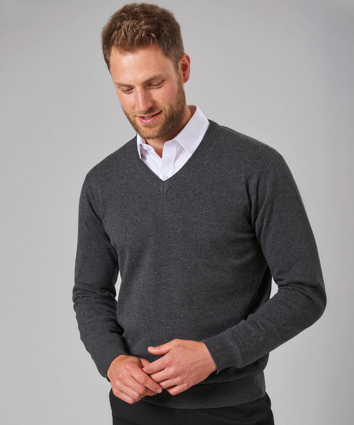 Navy - Boston v-neck jumper Knitted Jumpers Brook Taverner Knitwear, Raladeal - Recently Added, Workwear Schoolwear Centres