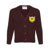 The Wickford Infant School - Brown Knitwear (Knitted) Cardigan with School Logo - Schoolwear Centres | School Uniform Centres