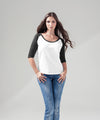 Women's ¾ contrast raglan tee