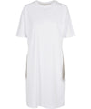 Women's organic oversizes slit tee dress