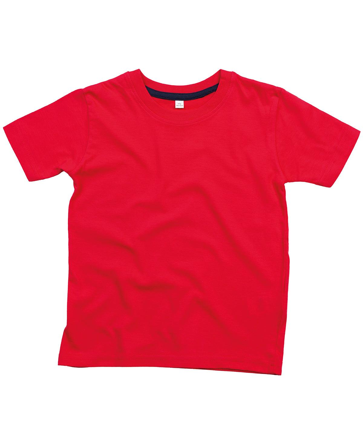 Red/Navy - Kids supersoft T T-Shirts Babybugz Junior, New For 2021, New Styles For 2021, Organic & Conscious, T-Shirts & Vests Schoolwear Centres