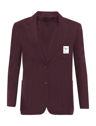 Belfairs Academy - Girls  Maroon Blazer with School Logo - Schoolwear Centres | School Uniform Centres