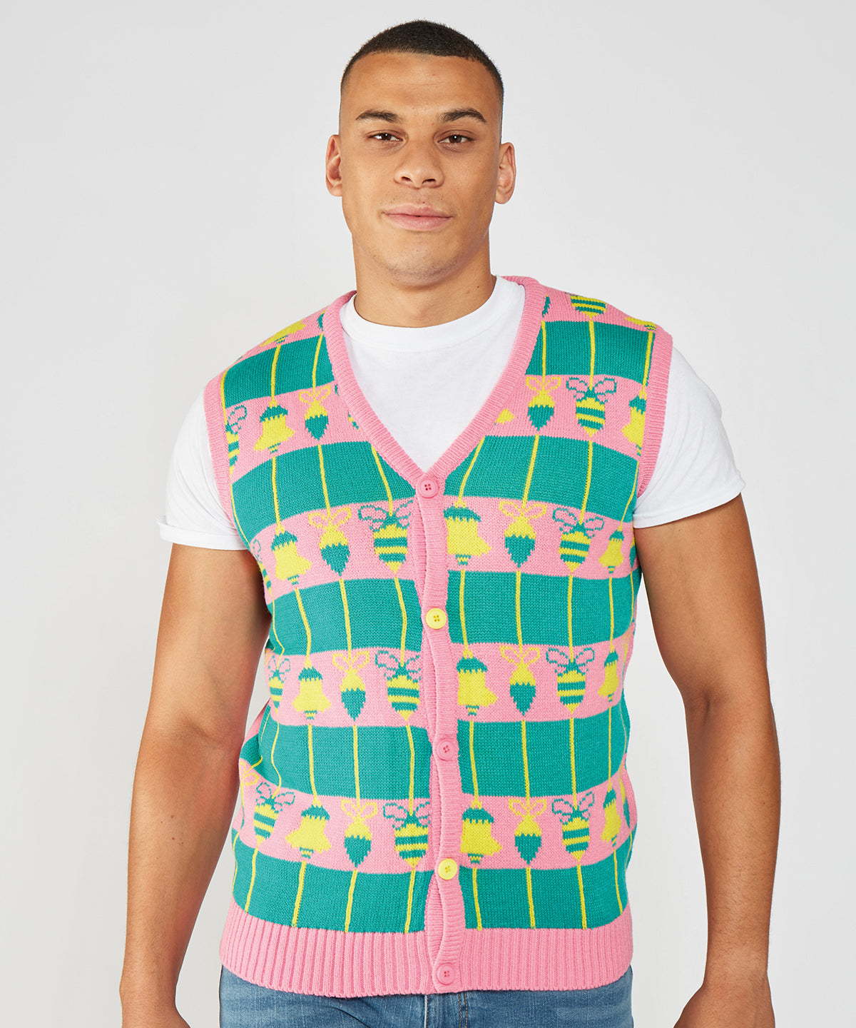 Unisex loud tank cardigan