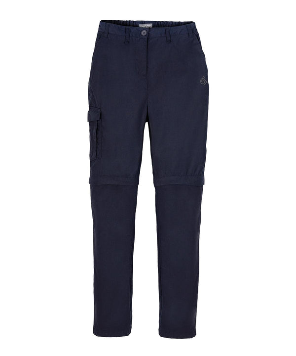 Dark Navy - Expert women’s Kiwi convertible trousers Trousers Craghoppers New For 2021, New In Autumn Winter, New In Mid Year, Recycled, Trousers & Shorts Schoolwear Centres
