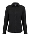 Black - Expert women’s Kiwi long-sleeved shirt Shirts Craghoppers New For 2021, New In Autumn Winter, New In Mid Year, Recycled, Shirts & Blouses, UPF Protection, Workwear Schoolwear Centres