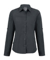 Carbon Grey - Expert women’s Kiwi long-sleeved shirt Shirts Craghoppers New For 2021, New In Autumn Winter, New In Mid Year, Recycled, Shirts & Blouses, UPF Protection, Workwear Schoolwear Centres