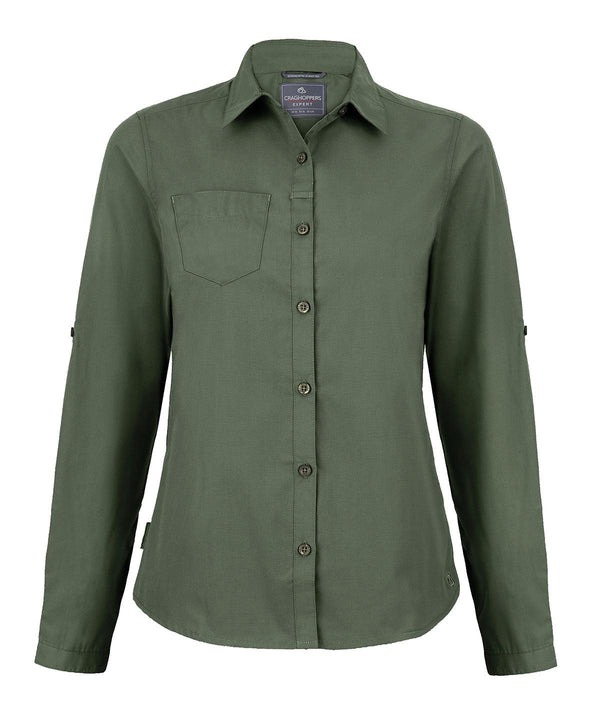 Cedar - Expert women’s Kiwi long-sleeved shirt Shirts Craghoppers New For 2021, New In Autumn Winter, New In Mid Year, Recycled, Shirts & Blouses, UPF Protection, Workwear Schoolwear Centres