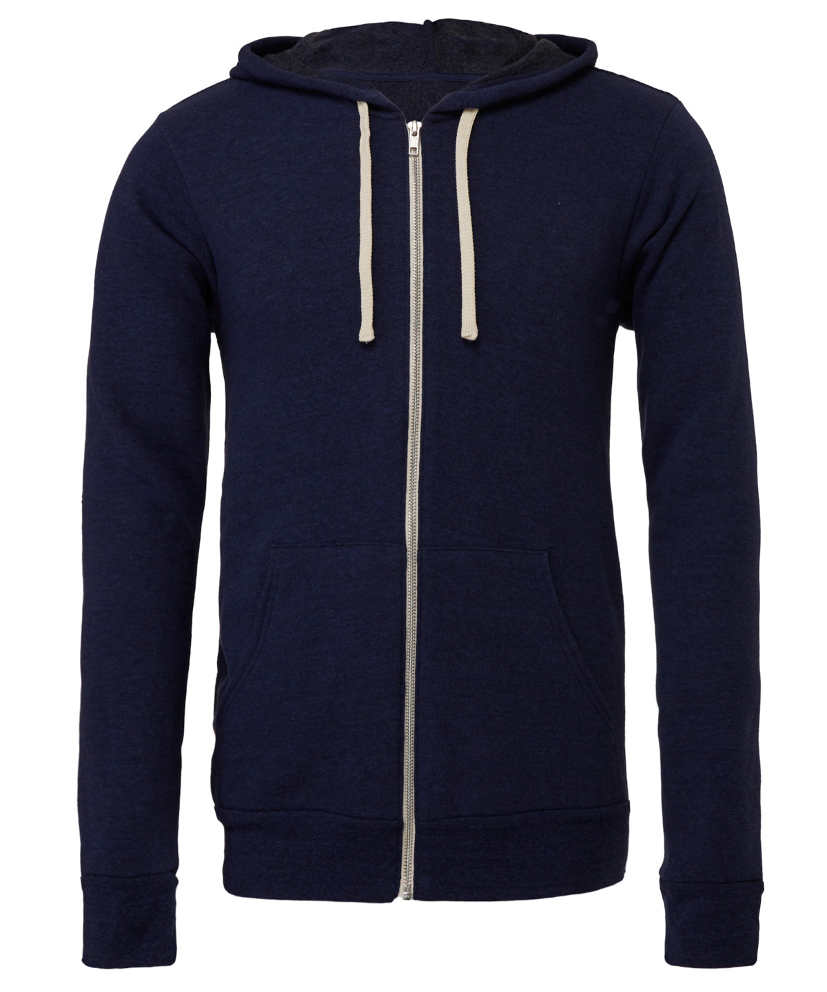 Unisex triblend full zip hoodie