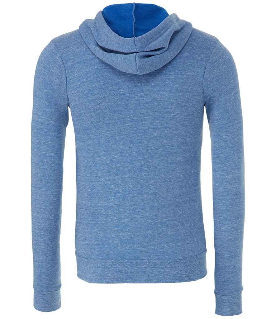 Canvas Unisex Tri-Blend Full Zip Hoodie | Blue Tri-Blend Hood Bella+Canvas style-cv3909 Schoolwear Centres