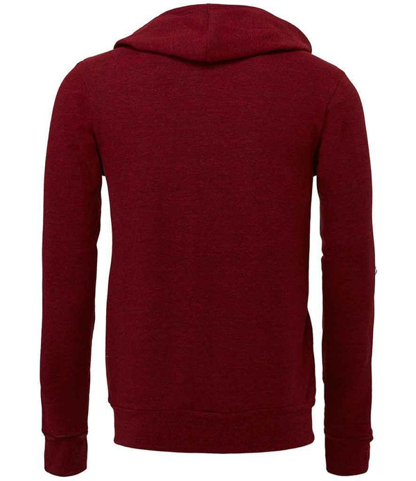 Canvas Unisex Tri-Blend Full Zip Hoodie | Cardinal Red Tri-Blend Hood Bella+Canvas style-cv3909 Schoolwear Centres