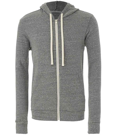 Canvas Unisex Tri-Blend Full Zip Hoodie | Grey Tri-Blend Hood Bella+Canvas style-cv3909 Schoolwear Centres