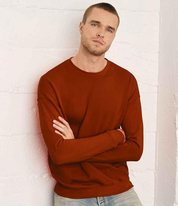 Canvas Unisex Drop Shoulder Sweatshirt | Brick Sweatshirt Bella+Canvas style-cv3945 Schoolwear Centres