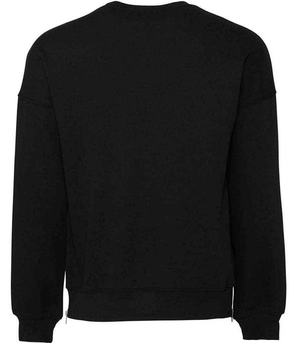 Canvas Unisex Drop Shoulder Sweatshirt | DTG Black Sweatshirt Bella+Canvas style-cv3945 Schoolwear Centres