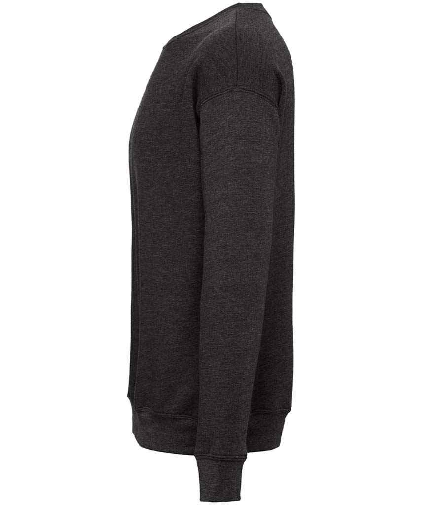 Canvas Unisex Drop Shoulder Sweatshirt | Dark Grey Heather Sweatshirt Bella+Canvas style-cv3945 Schoolwear Centres