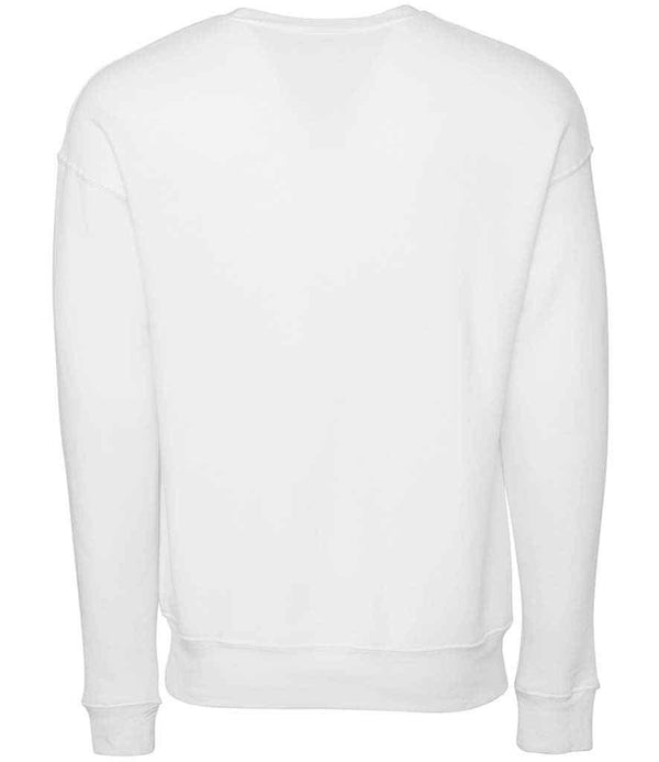 Canvas Unisex Drop Shoulder Sweatshirt | DTG White Sweatshirt Bella+Canvas style-cv3945 Schoolwear Centres