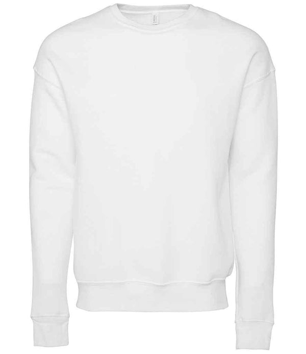 Canvas Unisex Drop Shoulder Sweatshirt | DTG White Sweatshirt Bella+Canvas style-cv3945 Schoolwear Centres