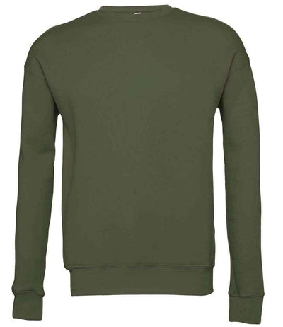 Canvas Unisex Drop Shoulder Sweatshirt | Military Green Sweatshirt Bella+Canvas style-cv3945 Schoolwear Centres