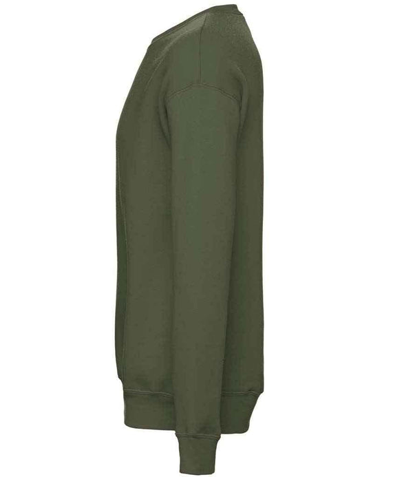 Canvas Unisex Drop Shoulder Sweatshirt | Military Green Sweatshirt Bella+Canvas style-cv3945 Schoolwear Centres