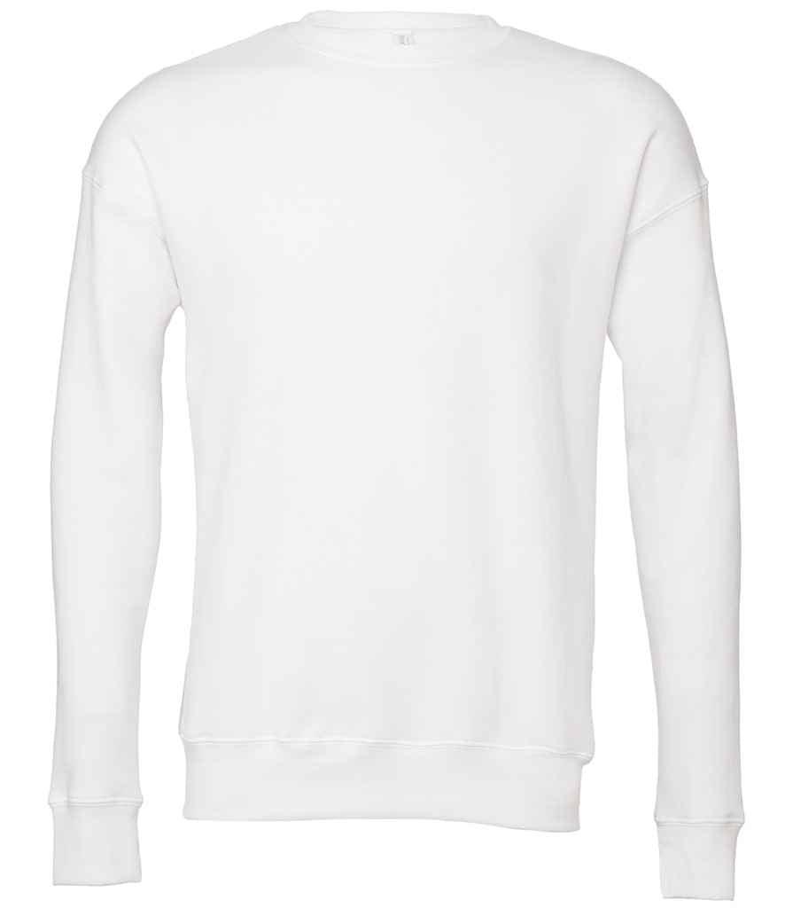 Canvas Unisex Drop Shoulder Sweatshirt | White Sweatshirt Bella+Canvas style-cv3945 Schoolwear Centres