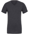 Canvas Unisex Heather CVC V Neck T-Shirt | Dark Grey Heather T-Shirt Bella+Canvas style-cvc3005 Schoolwear Centres