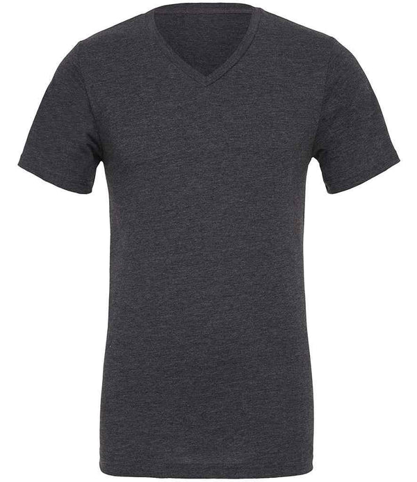 Canvas Unisex Heather CVC V Neck T-Shirt | Dark Grey Heather T-Shirt Bella+Canvas style-cvc3005 Schoolwear Centres