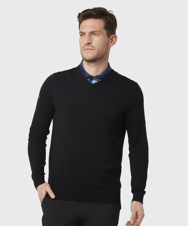 Griffin - Ribbed v-neck Merino sweater Knitted Jumpers Callaway Must Haves, New Colours For 2022, Sports & Leisure Schoolwear Centres
