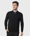 Pearl Blue - Ribbed v-neck Merino sweater Knitted Jumpers Callaway Must Haves, New Colours For 2022, Sports & Leisure Schoolwear Centres