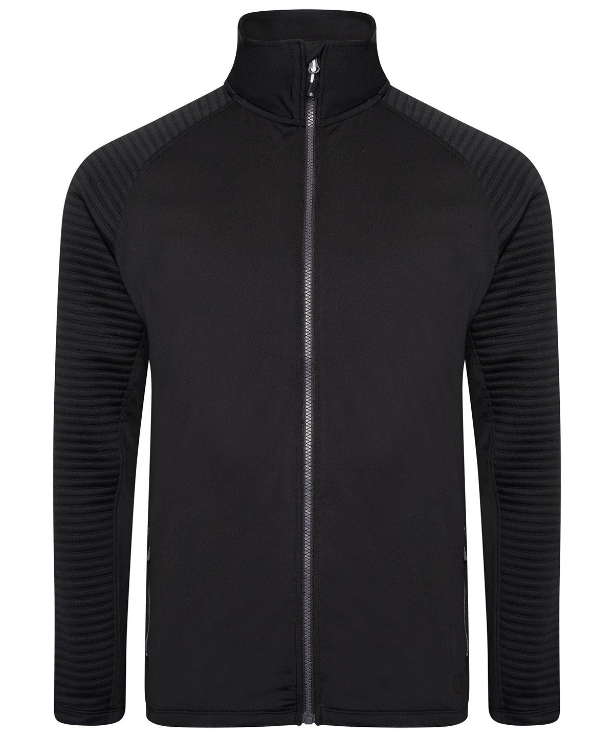 Black/Black - Collective full-zip core stretch Sweatshirts Dare 2B Jackets - Fleece, New For 2021, New In Autumn Winter, New In Mid Year, Recycled Schoolwear Centres