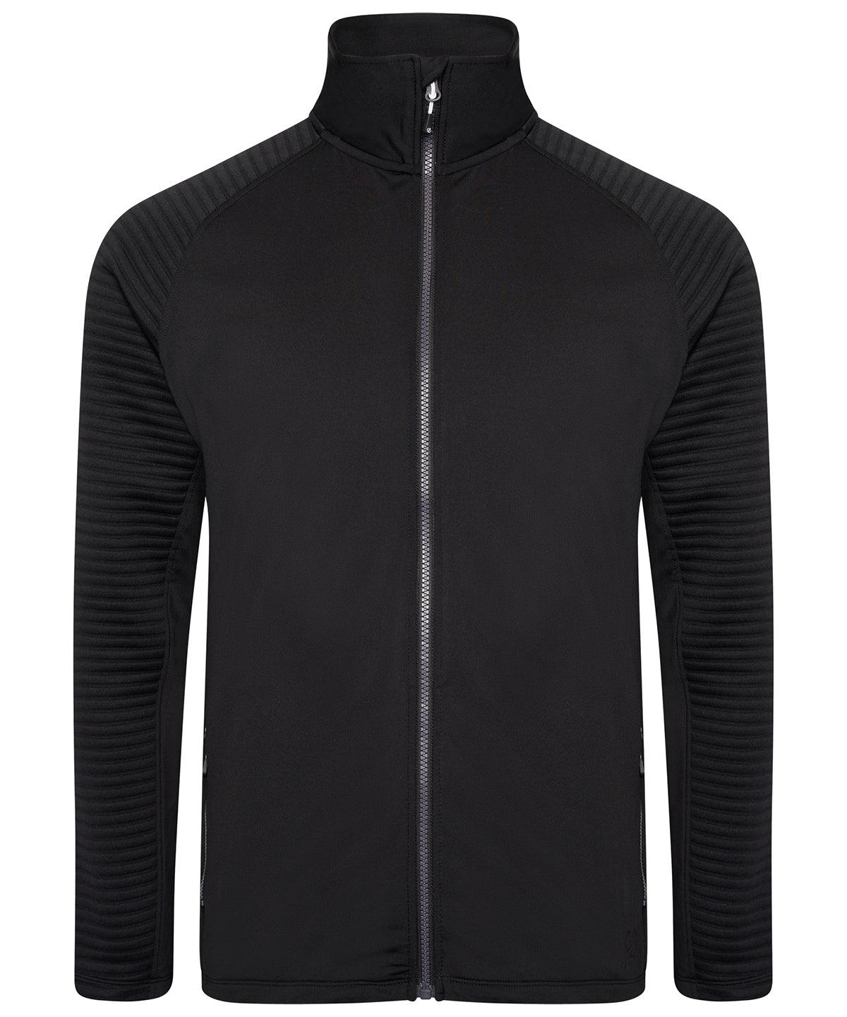 Black/Black - Collective full-zip core stretch Sweatshirts Dare 2B Jackets - Fleece, New For 2021, New In Autumn Winter, New In Mid Year, Recycled Schoolwear Centres