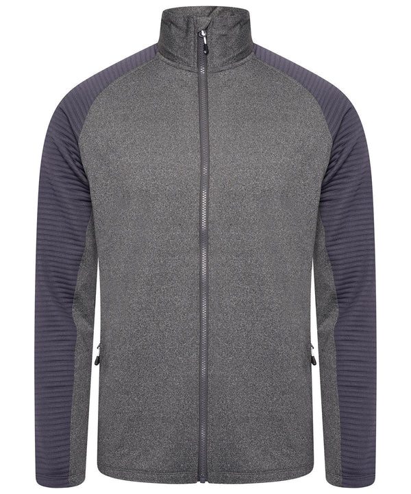 Charcoal Grey Marl/Ebony Grey - Collective full-zip core stretch Sweatshirts Dare 2B Jackets - Fleece, New For 2021, New In Autumn Winter, New In Mid Year, Recycled Schoolwear Centres