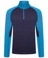 Nightfall Navy/Dark Methyl - Fuser 1/4 zip core stretch Sports Overtops Dare 2B Jackets - Fleece, New For 2021, New In Autumn Winter, New In Mid Year, Recycled Schoolwear Centres