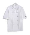 Dennys Short Sleeve Press Stud Chef's Jacket | White Tunic Dennys style-de002 Schoolwear Centres