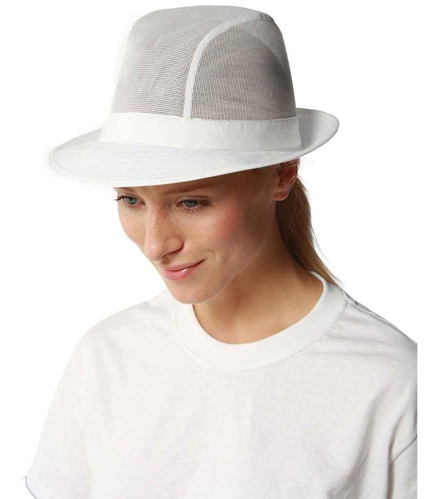 Dennys Unisex Trilby | White Headwear Dennys style-de034 Schoolwear Centres