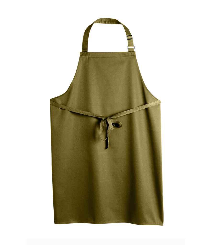 Dennys Polyester Bib Apron | Olive Green Apron Dennys style-de100 Schoolwear Centres