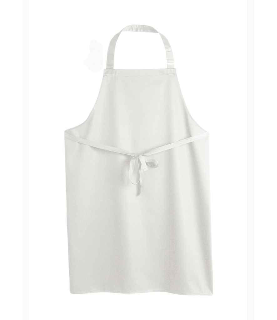 Dennys Polyester Bib Apron | White Apron Dennys style-de100 Schoolwear Centres