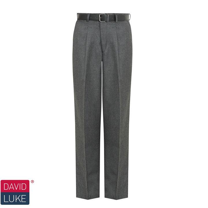 Senior Trouser, Single Pleat - Black | Navy | Charcoal | Grey - Schoolwear Centres | School Uniform Centres