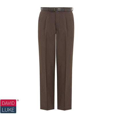 Snr Trouser, Single Pleat (Sturdy) - Black | Navy | Charcoal | Grey | Brown - Schoolwear Centres | School Uniform Centres