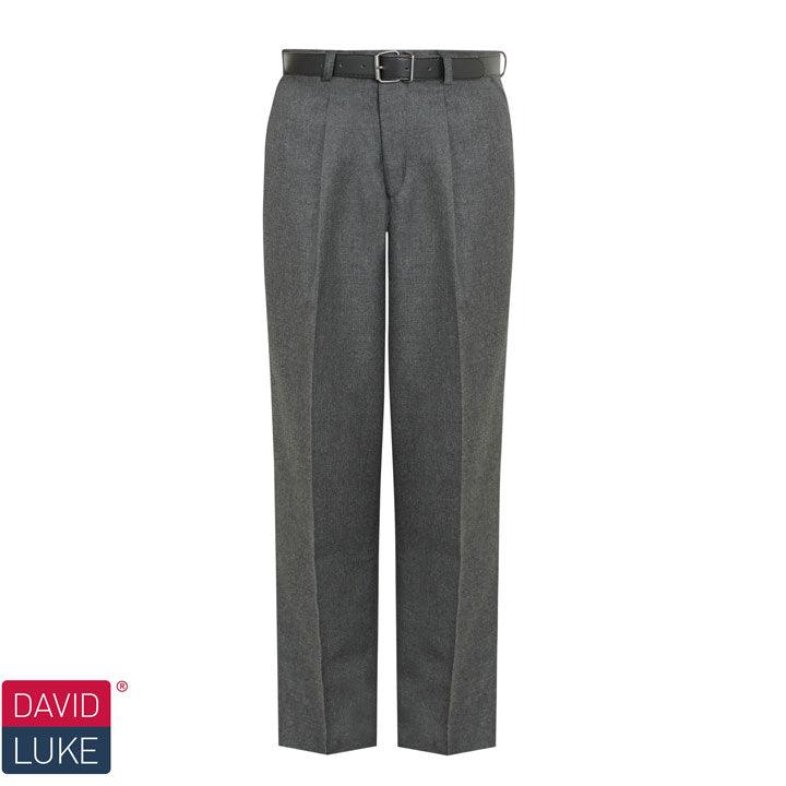 Snr Trouser, Single Pleat (Sturdy) - Black | Navy | Charcoal | Grey | Brown - Schoolwear Centres | School Uniform Centres